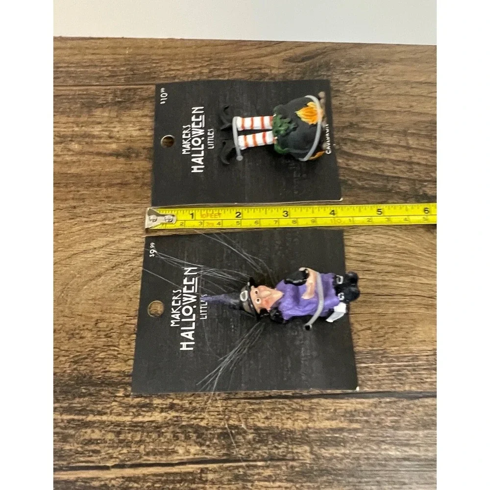 Makers Halloween Littles Witch & Brew Ceramic Figures Jo Ann Stores Purple
